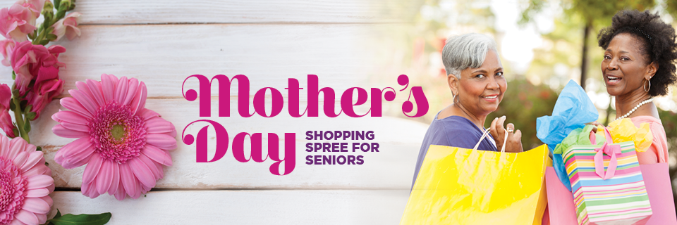 may mother's day shopping spree banner mobile