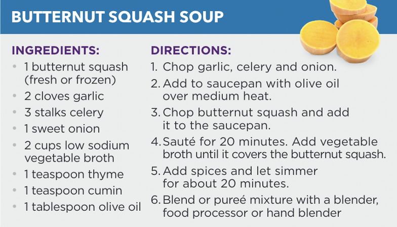 Easy Fall and Winter Soup Recipes for Seniors | Butternut Squash Soup