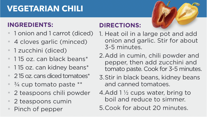 Easy Fall and Winter Soup Recipes for Seniors | Vegetarian Chili